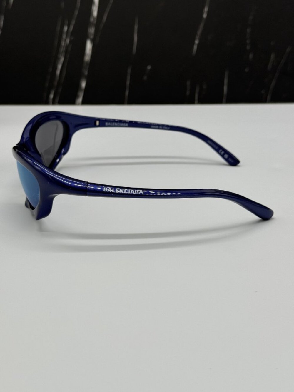 NEW BALENCIAGA BB0229S 006 BLUE UNISEX SUNGLASSES BALENCIAGA EYEWEAR - Picture 6 of 10